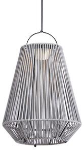 Lampă de masă boemă gri, incl. LED, cu 3 trepte de intensitate, IP54, reîncărcabilă solar - Duca