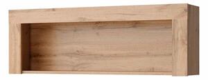 Raft MORTIZ, stejar wotan, PAL laminat, 112x23x39 cm