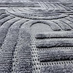 Covor 3D in relief acolade 678A 160x250 cm Antracit