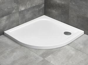 Cădiță de duș semirotundă Radaway Delos A 85x85x4,5 cm acril alb SDA8585-01