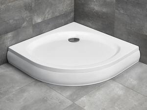 Cădiță de duș semirotundă Radaway Patmos A 80x80x16 cm acril alb 4S88155-03