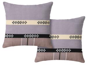 Set 2 huse decorative pentru perna DANIELA 45x45 cm, bej