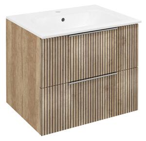 Sapho Sapho, Mobilier lavoar CIRASA STRIP 59.2x52x46cm, stejar Alabama, CR611-2322