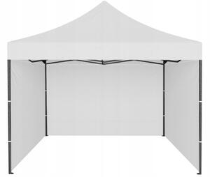 Pavilion grădină, cu prelată impermeabilă Alb 3m x 3m