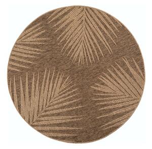 Covor pentru exterior și interior maro rotund ø 160 cm Timber 1403 – Ayyildiz Carpets