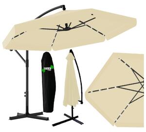 Umbrelă de grădină cu iluminare LED 3 m - Bej