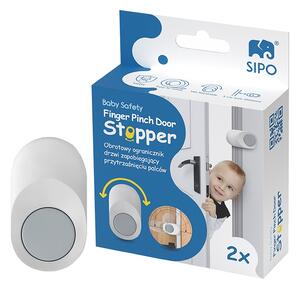 Set 2 buc Opritor de usa rotativ, pentru copii, SIPO Baby Safety