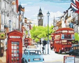 Pictură pe numere Rush hour in London 40x50 cm