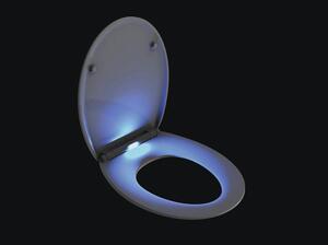 Capac WC cu închidere lentă form & style Maui duroplast cu iluminare LED, alb