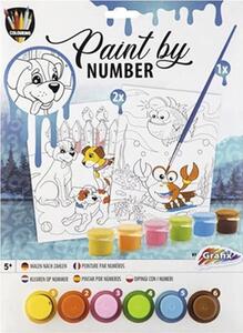 Pictură pe numere pentru copii A4, model 3