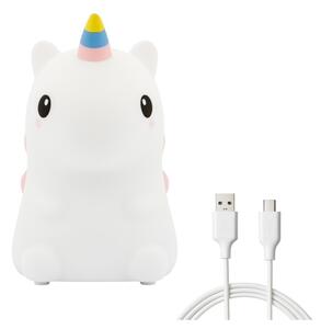 Lampă de veghe LED RGBW reîncărcabilă și reglabilă pentru copii UNICORN LED/1W/5V 1200 mAh
