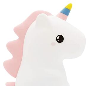 Lampă de veghe LED RGBW reîncărcabilă și reglabilă pentru copii UNICORN LED/1W/5V 1200 mAh