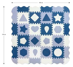 Puzzle din spuma, Jolly 4, 36 piese, 148x148 cm, Blue