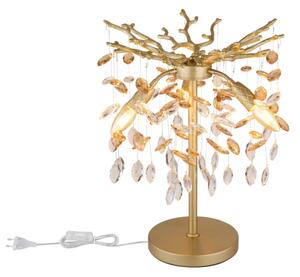 Globo 64138TG - Lampă de masă QUEENA, 3xE14/40W/230V, aurie