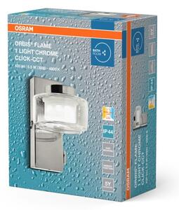 Osram - Aplica LED de perete pentru baie ORBIS FLAME, 5,5 W, 230 V, IP44, crom