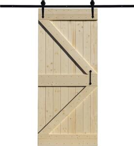 Ușă glisantă rustică lemn rășinos 210x90 cm