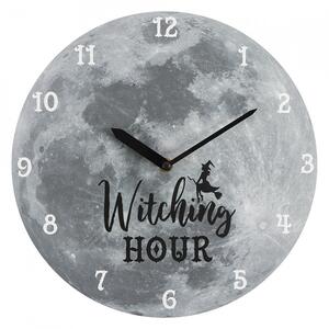 Ceas de perete gri Witching Hour 28 cm