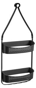 Raft pentru baie negru mat de agățat din plastic Vesper – douceur d'intérieur