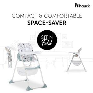 Scaun de hranire pentru bebelusi, Sit N Fold, Hauck, Space