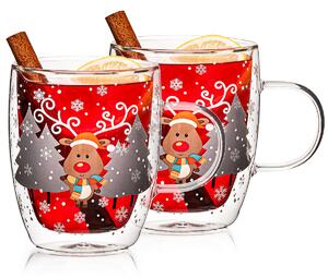Pahare termo 4Home Mug Reindeer Hot&Cool 270ml,2 buc