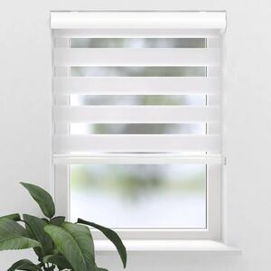 Rulou dublu Soluna Ikaria D-R13 alb 60x175 cm, casetă albă