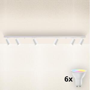 Brilagi SELE DIAMANT Plafonieră LED RGBW reglabilă 6xGU10/6,5W/230V Wi-Fi albă
