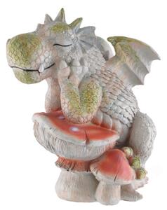 Statueta pentru exterior Gradina magica - Dragonel Ganditor 24cm