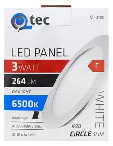 Corp de iluminat LED încastrat QTEC LED/3W/230V 6500K