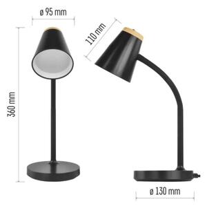 Lampă de birou LED TARA LED/4,5W/230V 4000K neagră