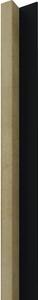 Panou izolator Linea slim 1 stejar/negru 2,2x5,4x265 cm