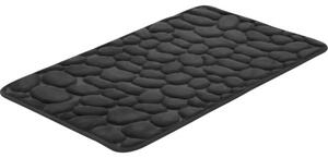 Covoraș baie antiderapant Memory Foam, microfibră, 50x80 cm, negru