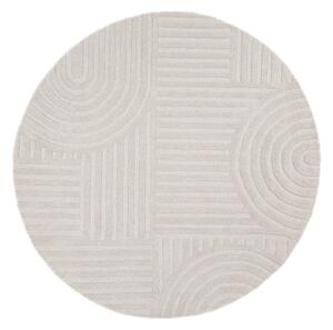 Covor fildeș țesut manual rotund din lână ø 160 cm Zen Garden – Flair Rugs