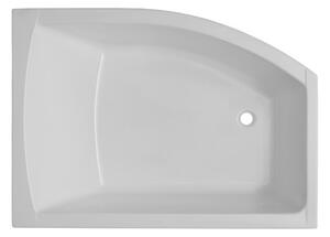 Cadă de baie asimetrică pe colţ Belform Magnus 115x160x67 cm colț stânga acril alb 27SE0007