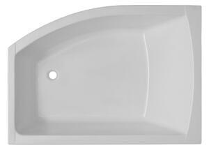 Cadă de baie asimetrică pe colţ Belform Magnus 115x160x67 cm colț dreapta acril alb 27SE0006