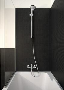 Set duș hansgrohe Croma Select E Vario, pară duș 3 funcții, bară perete 65 cm, furtun duș 160 cm, alb/crom
