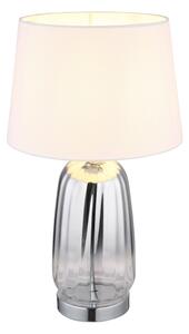 Globo 24142W - Lampă de masă CLASSY 1xE27/40W/230V alb/argintiu