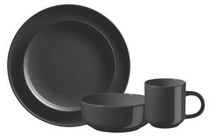 Set de masă Mäser 16 piese ALENIA, negru
