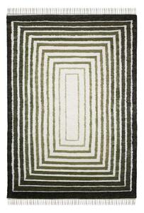 Covor verde țesut manual din amestesc de lână 140x200 cm Boucle Frame – Flair Rugs