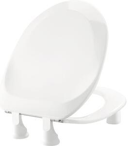 Capac WC PRESSALIT Projecta Pro + 50mm, închidere simplă, alb