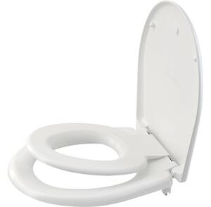 Capac WC pentru copii Alca Plast Baby&Family duroplast închidere lentă alb 37x44,5 cm