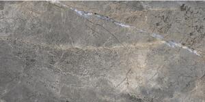Gresie interior porțelanată Alanya Antracite Polished rectificată 60x120 cm