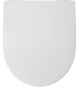 Capac WC cu închidere lentă REIKA Ome slim duroplast alb 40,9x36,5 cm