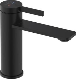 Baterie lavoar monocomandă Jungborn SIGMA ventil Push-Open negru mat