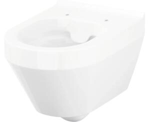 Vas WC suspendat Cersanit Crea, incl. capac WC soft close din duroplast antibacterian, alb
