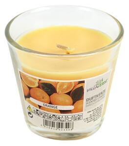 Lumanare parfumata in sticla ORANGE 7,5 cm portocaliu