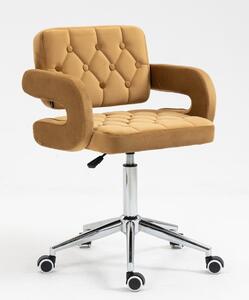HR8403K Scaun Galben Miere Catifea