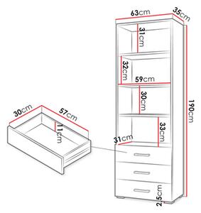 Raft Teratino 3SZ (Alb) . 1104880