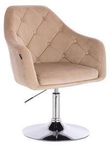 HR831N Scaun Catifea Latte