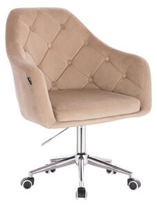 HR831K Scaun Catifea Latte