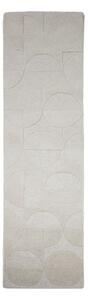 Covor tip traversă fildeș țesut manual din lână 60x230 cm Gigi – Flair Rugs